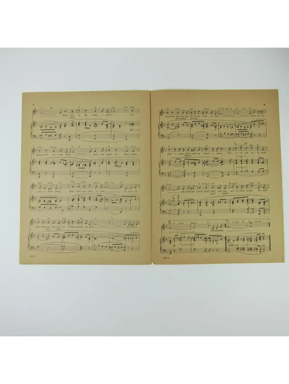 Sheet Music I'm Gonna Love That Guy Frances Ash Kay Armen Cover Vintage 1945